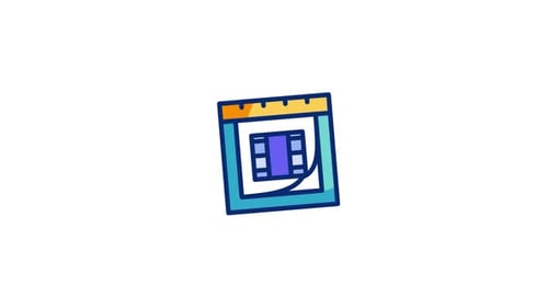 Icono de película animada