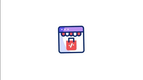 Online Shop Animated Icon