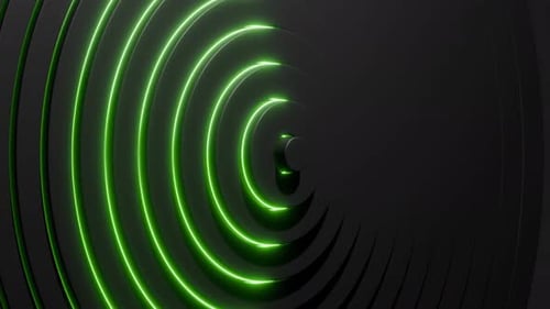 3D-Animation mit konzentrischen Ringen