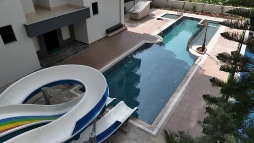 Aerial View Opulent Oasis The New Pool That Redefines Elegance