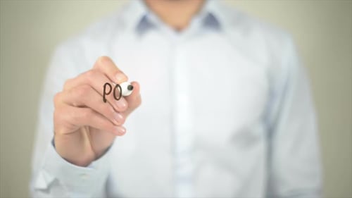 Hand Writes "POSTCROSSING" On Clear Surface