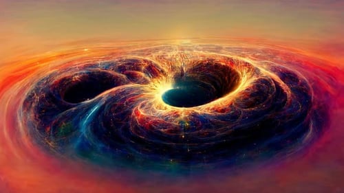 Abstract Cosmic Energy Vortex Loop Animation