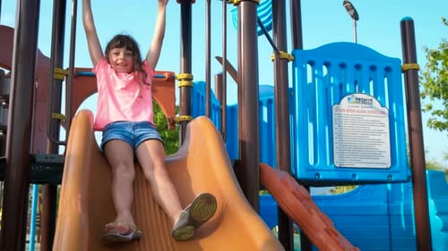 Happy Child on the Playground