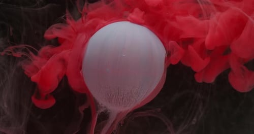Ballonkunst „Sphere Paint Splash Flow“ mit Wasserstruktur