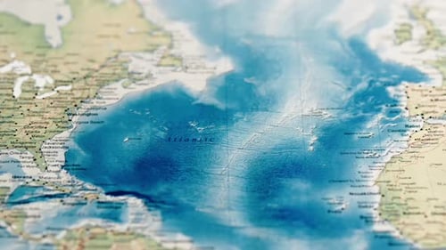 Animated Map Reveals Global Geography and Continents