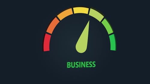Business Gauge Meter Going Up Animation