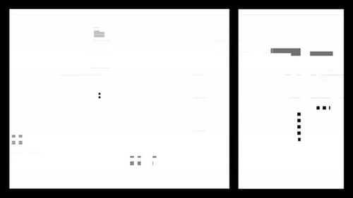 Collage Collection: Glitch screen effect in rectangular and square layout for closing shot