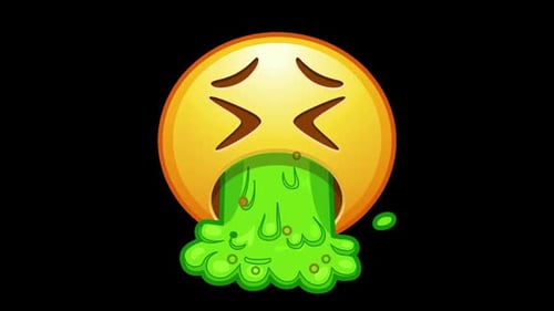 Ekelhaftes animiertes Emoji