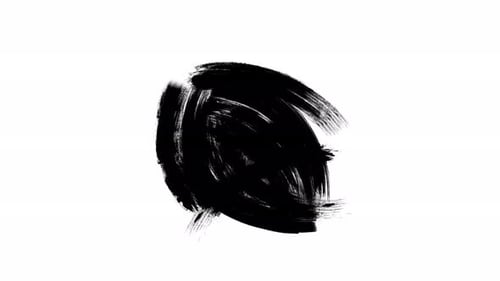 Artistic Hand-Drawn Brush Stroke Reveal Transition