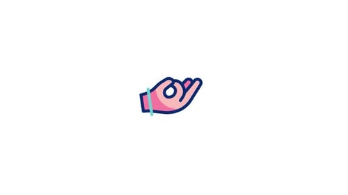 Animated Hand OK Gesture Icon