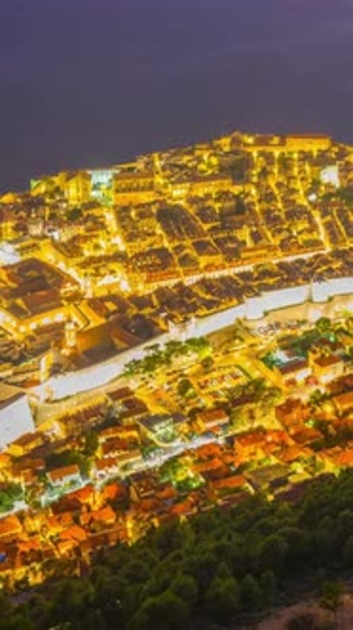Vertical View Of Dubrovnik Old City
