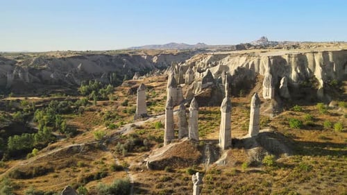 Majestic Desert Landscape With Unique Rock Formations