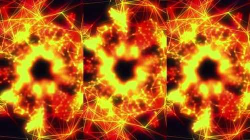 Colorful Abstract Tunnel Background Video