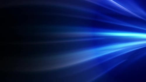 Dynamic Blue Light Streaks Flowing Digital Background