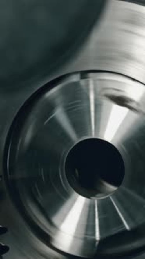 Metal lathe precision machining in workshop