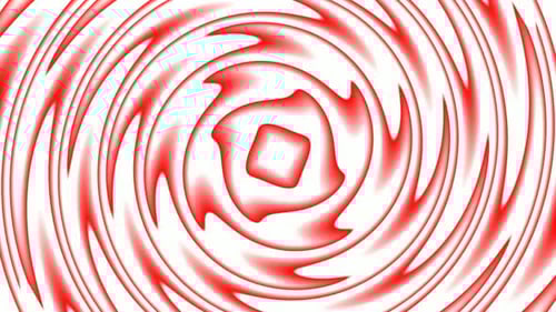 Fluid Swirling Red and White Hypnotic Background Animation