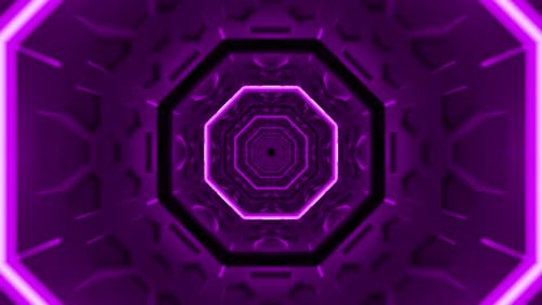 Violette endlose Tunnelschleife