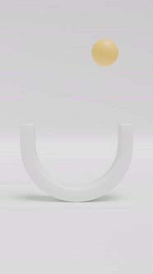 Animación de formas de bucles 3D de Física