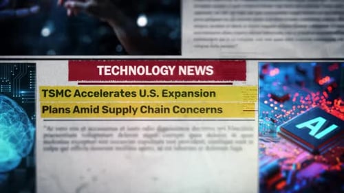 Tsmc Accelerates U.S. Expansion Plans Amid Supply Chain Concerns Newspaper Title