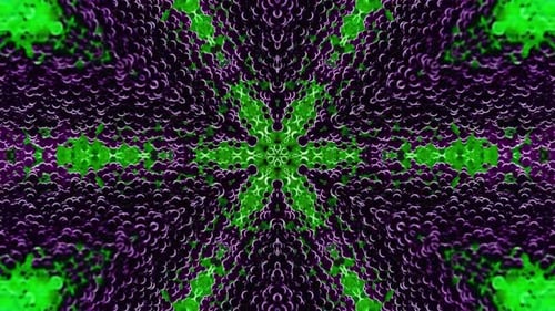 Vibrant Abstract Kaleidoscope Particle Pattern