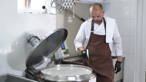 Cooking Cheese From a Private Cheese Factory