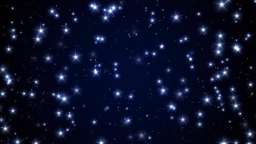 Animated Glowing Star Field Background Loop