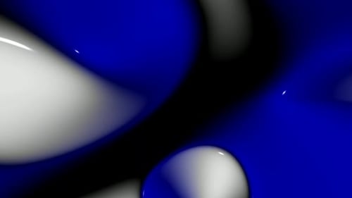Background with Blue and White Plasma Waves, Exclusive, Reflection, Unique Design, 3D Render