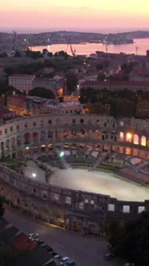 Vertical View Of Croatia Cityscape, Europe