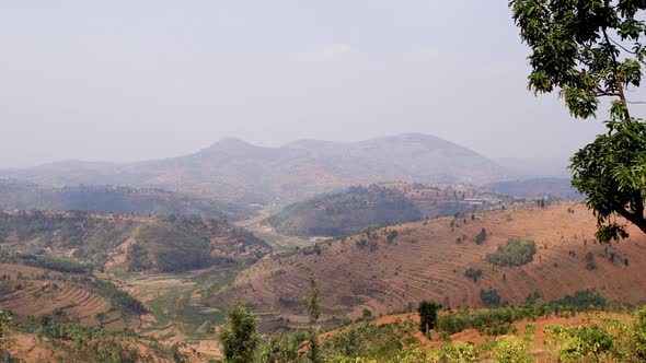 Hills and mountains in remote rural area, Rwanda, Africa., Holidays ...