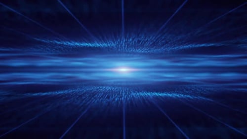 Blue Particle Light Tunnel Abstract Background Loop