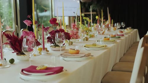 Elegant Table Setting for Celebration Event