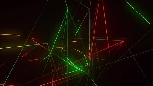 Abstract Futuristic Neon Lines Network Background