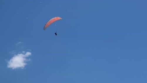 Paraglider in Endless Sky