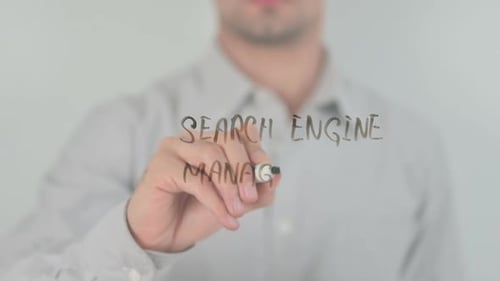Search Engine Management, Writing on Transparent Screen