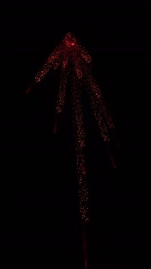 Abstract Fiery Particles Upward Burst Reveal