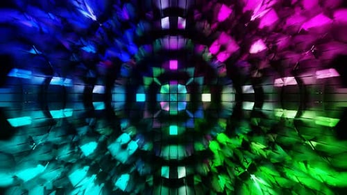 Psychedelic Absctract Background Loop Animation In 4K