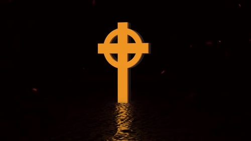 Catholic Christian Cross Religion Symbol 3d Animation