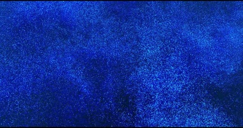 Dynamic Blue Digital Particles Flowing Abstract Background Loop