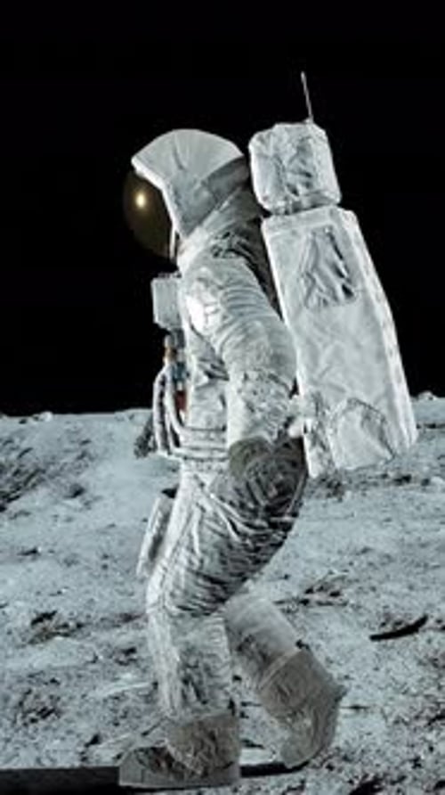 Astronaut Dancing on the Moon Astronaut in Outer Space
