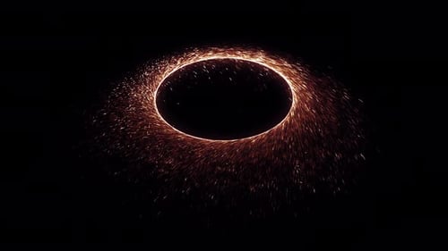 Glowing Spark Ring Reveal Transition