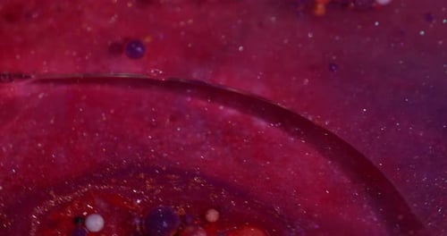 Tinta de bolhas de óleo com textura de gotículas de fluido cintilante