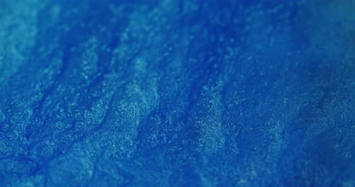 Abstract Close Up of Blue Fluid
