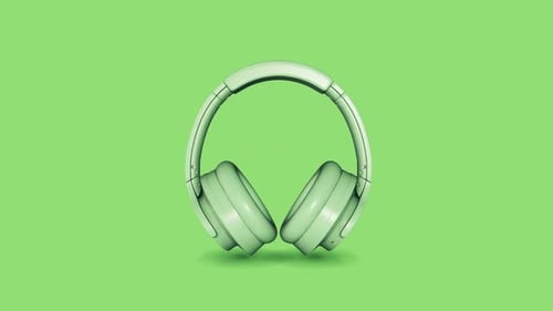 Headphone Green