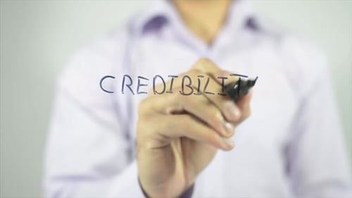 Hand Writing Credibility on Transparent Surface