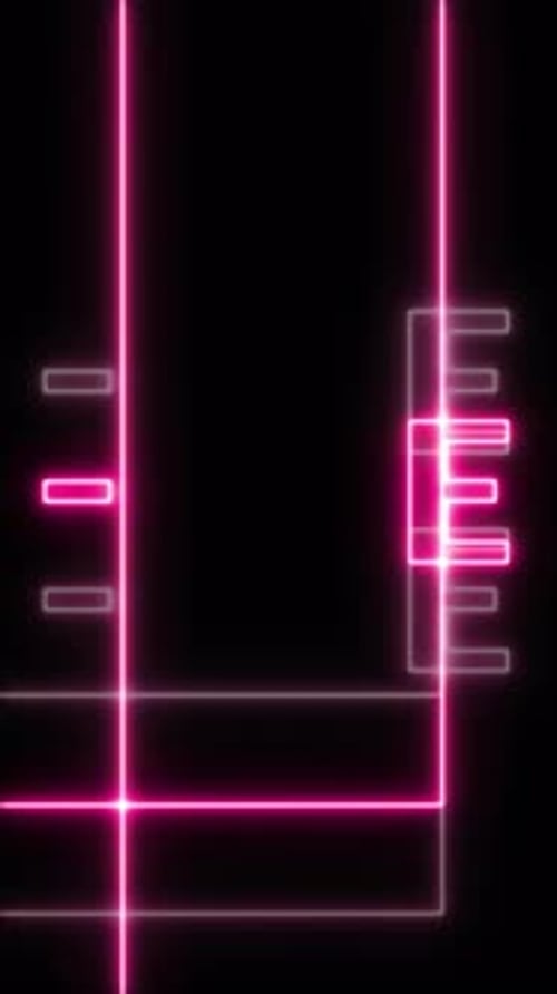 Dynamic Neon Sale Title Reveal Animation
