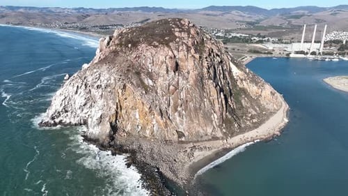 Giant Rock at Morro Bay in California United States.