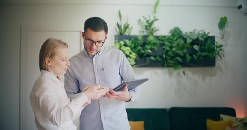 Business People Workers Talking Working in Office