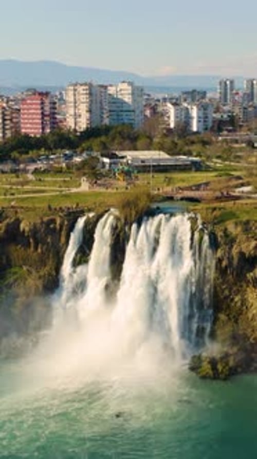 Lower Duden Waterfalls in Antalya