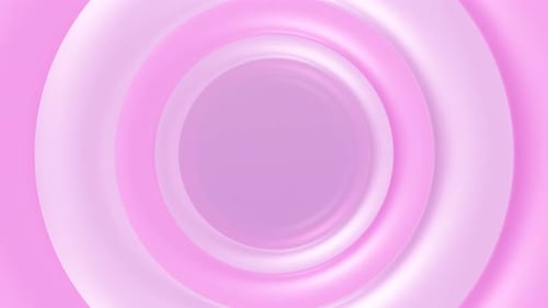 Cartoon-Kreistunnel-Loop-Animationshintergrund mit rosa