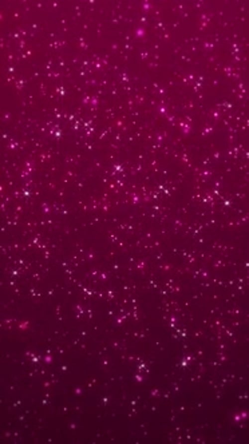 Vertical Pink Glitter Particles Background Loop